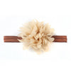 Baby Girl Elastic Hairband Children Hair Wear Flower Headband(Coffee)