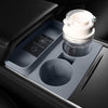 For Tesla Model3/Y Central Water Cup Limiter Silicone Coaster(Black)