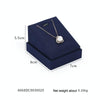 7x8x5.5cm Necklace Holder Jewelry Display Props Blue Microfiber Window Necklace Earring Ring Stand
