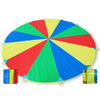 2m Children Outdoor Game Exercise Sport Toys Rainbow Umbrella Parachute Play Fun Toy with 8 Handle Straps for Families / Kindergartens / Amusement Parks