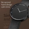 YAZOLE Simple Fashion Quartz Couple Watch(521 Black Shell Black Tray Black Belt)
