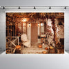 1.25x0.8m Holiday Party Photography Background Halloween Decoration Hanging Cloth, Style: WS-178