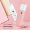 L20 Facial Hydration Instrument Air Humidifier USB Beauty Cold Spray Instrument Auto Alcohol Disinfection Sprayer(White)