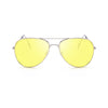 Ms Dazzle Colour UV400 Stylish Polarized Sunglasses(Transparent Yellow)