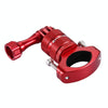 PULUZ 360 Degree Rotation Bike Aluminum Handlebar Adapter Mount with Screw for GoPro, Insta360, DJI and Other Action Cameras(Red)