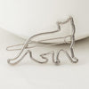 5pcs Lovely Metal Cat Shape Girls Hair Clip Fashion Hair Accessories(Silver)