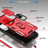 For Samsung Galaxy A26 5G Sliding Camshield TPU + PC Phone Case with Holder(Red+Black)