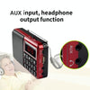 Y-928 FM Radio LED Display MP3 Support  TF Card U Disk(Gold)