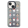 For iPhone 15 Plus Christmas Series PC Full Coverage Pattern Phone Case(CK060 Black)