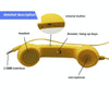 3.5mm Plug Mic Retro Telephone Anti-radiation Cell Phone Handset Receiver(Yellow)