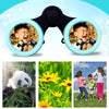 4X30 Binocular Telescope Bird Watching Telescope Gifts for Children(Cartoon Pink)