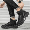 QC-YY2001 Winter Hiking High-top Sports Fleece Men Shoes Outdoor Work Shoes, Size: 39(Black)