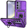 For Samsung Galaxy S24 FE 5G Sliding Camshield Holder Phone Case(Purple)