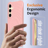 For Samsung Galaxy S25+ 5G Wave Texture MagSafe Magnetic Liquid Silicone Phone Case(Pink)