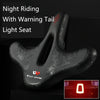 WEST BIKING YP1602797 Bicycle Hollow Seat Night Riding With Warning Tail Light Seat(Black Goose)