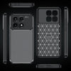 For Redmi K70 Ultra Carbon Fiber Texture Shockproof TPU Phone Case(Black)