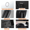 LED Desktop Makeup Mirror Rotatable Dimmable With Touch Switch Vanity Mirrors(White)