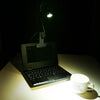 3W 360 Degree Rotation USB Metal Flexible Neck LED Light with Switch & Clip (White Light Black)