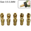 10 in 1 Three-claw Copper Clamp Nut for Electric Mill FittingsBore diameter: 0.5-3.2mm