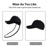 Anti-Saliva Splash Anti-Spitting Anti-Fog Anti-Oil Protective Baseball Cap Mask Removable Face Shield(Black)