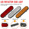 2 PCS 24LED Reflector Brake Light Turn Signal Light(White Shell Yellow Light)