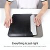 For 15 / 15.4 / 16 inch Laptop Ultra-thin Leather Laptop Sleeve(Black)