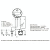 PMM2 DN52mm 12/24V 0-190Ohm Marine Balance Table Lift Table(BS)