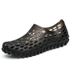 PVC + EVA Material Wading Beach Shoes Couple Breathable Slippers, Size: 37(Black)