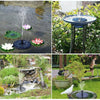 Garden Automatic Solar Floating Fountain Waterfall(Black)