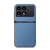 For Redmi K70 / Xiaomi Poco F6 Pro Litchi Leather Magnetic Full Coverage Shockproof Phone Case(Blue)