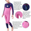 SLINX 1902 Long Sleeve Warm Kids Sun Protection Wetsuit, Size: L(Vitality Begonia)