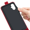 For Samsung Galaxy A06 5G R64 Texture Vertical Flip Leather Phone Case(Red)