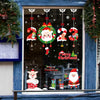Santa Claus Hanging Stickers Shop Window Glass Door Living Room Wall Stickers(6309)