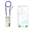 For Samsung Galaxy S24 FE 5G GKK Space Series Full Coverage Phone Case with Crossbody Rope(Purple)