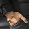 Men Wristband Cuff Dragon-Head  Viking Bracelet Jewelry Fashion Accessories(Antique Gold Plated)