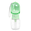 Portable Pet Water Bottle & Food Container (320ml/180ml) - Green