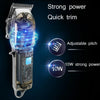 RESUXI USB Retro Piaget Hair Clipper LCD Digital Display High-Power Hair Clipper, US Plug