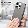 For iPhone 13 Twill Fabric Leather Skin Back Phone Case(Gray)