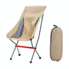 Outdoor Camping Beach Portable Ultra-Light Aluminum Alloy Folding Chair (Beige)