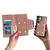 For Samsung Galaxy S25 Ultra 5G Multifunctional 7-Card Wallet Leather Phone Case(Rose Gold)