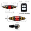 Bicycle Tail Light Intelligent Wireless Remote Control Turn Signal Warning Light(White)