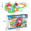 Rail Car Toy Set Assembled Electric Rail Toys With a Racing Car