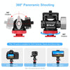 PULUZ Mini 180 Degree Swing Tripod Ball Head Cold Shoe Mount Adapter(Red)
