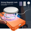 For Samsung Galaxy Z Fold6 360 Rotation Ring Holder MagSafe Shockproof PC Phone Case(Orange)