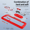 For Samsung Galaxy S24 FE 5G TPU + PC Lens Protection Phone Case with Ring Holder(Red)