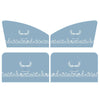 4 PCS / Set Car Window Magnet Sunshade Curtain Heat Insulation Sun Block(Antlers)