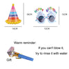 2pcs Party Glasses Children Hats Headwear Birthday Photo Decorations, Random Pattern Delivery, Specification: Glasses