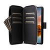 For Samsung Galaxy S24 FE 5G Nine-card Slots Zipper Wallet Bag Leather Phone Case(Black)