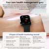 ZGA W03 2.03 inch Screen Seconds Hand BT Call Smart Watch, Support Heart Rate / AI Voice Assistant / Sedentary Reminder(Black)