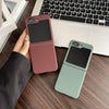 For Samsung Galaxy Z Flip6 5G Carbon Fiber PC MagSafe Phone Case(Green)